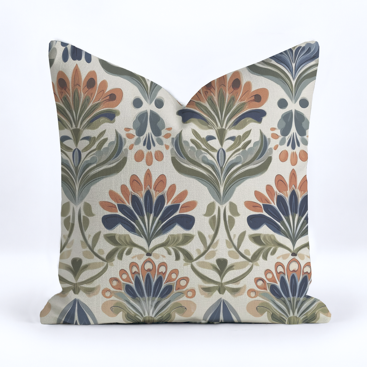 Amber Garden Throw Pillow - Painted Paper