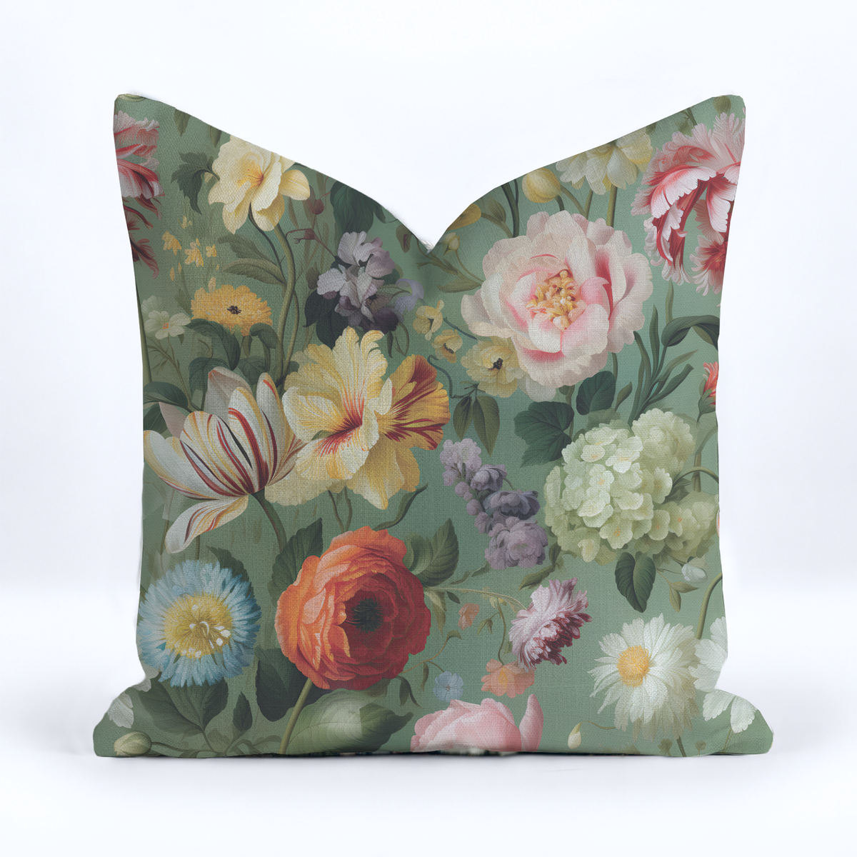 Romily Flora Throw Pillow - Painted Paper