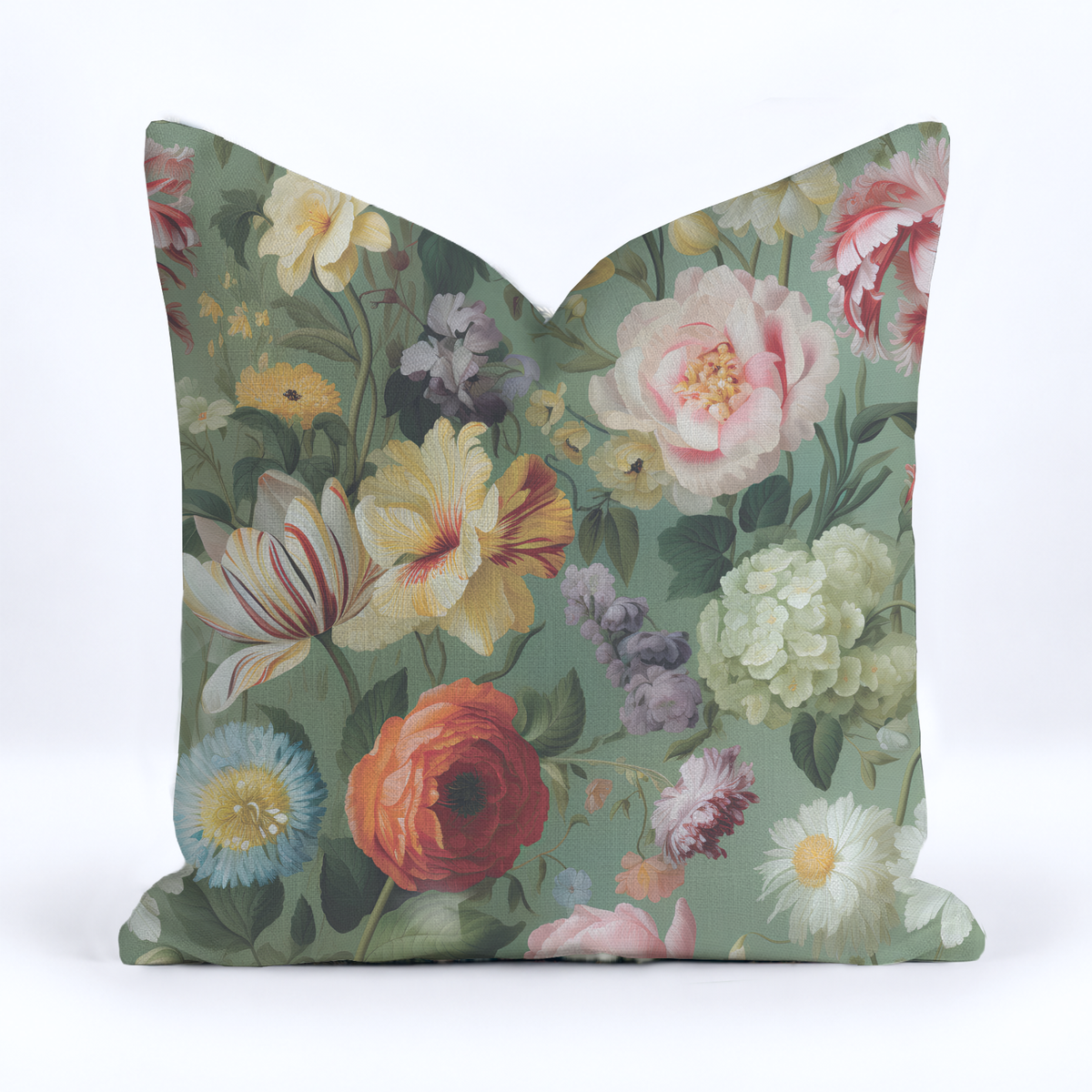 Romily Flora Throw Pillow - Painted Paper
