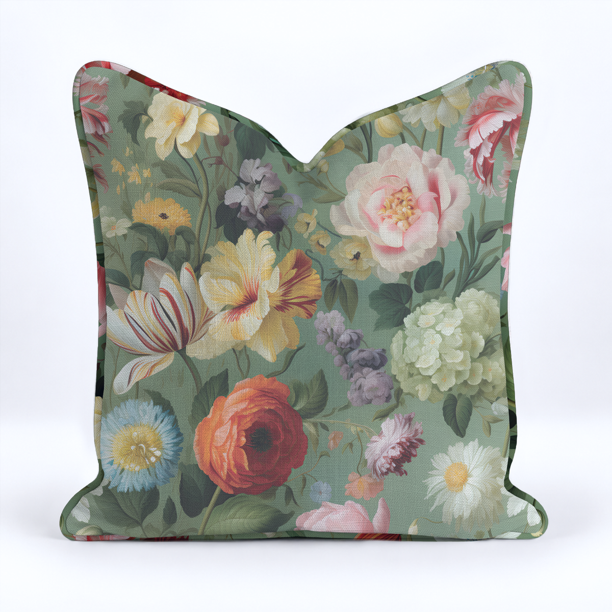Romily Flora Throw Pillow - Painted Paper