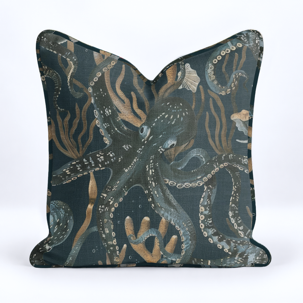 Octopus Garden Throw Pillow - Painted Paper