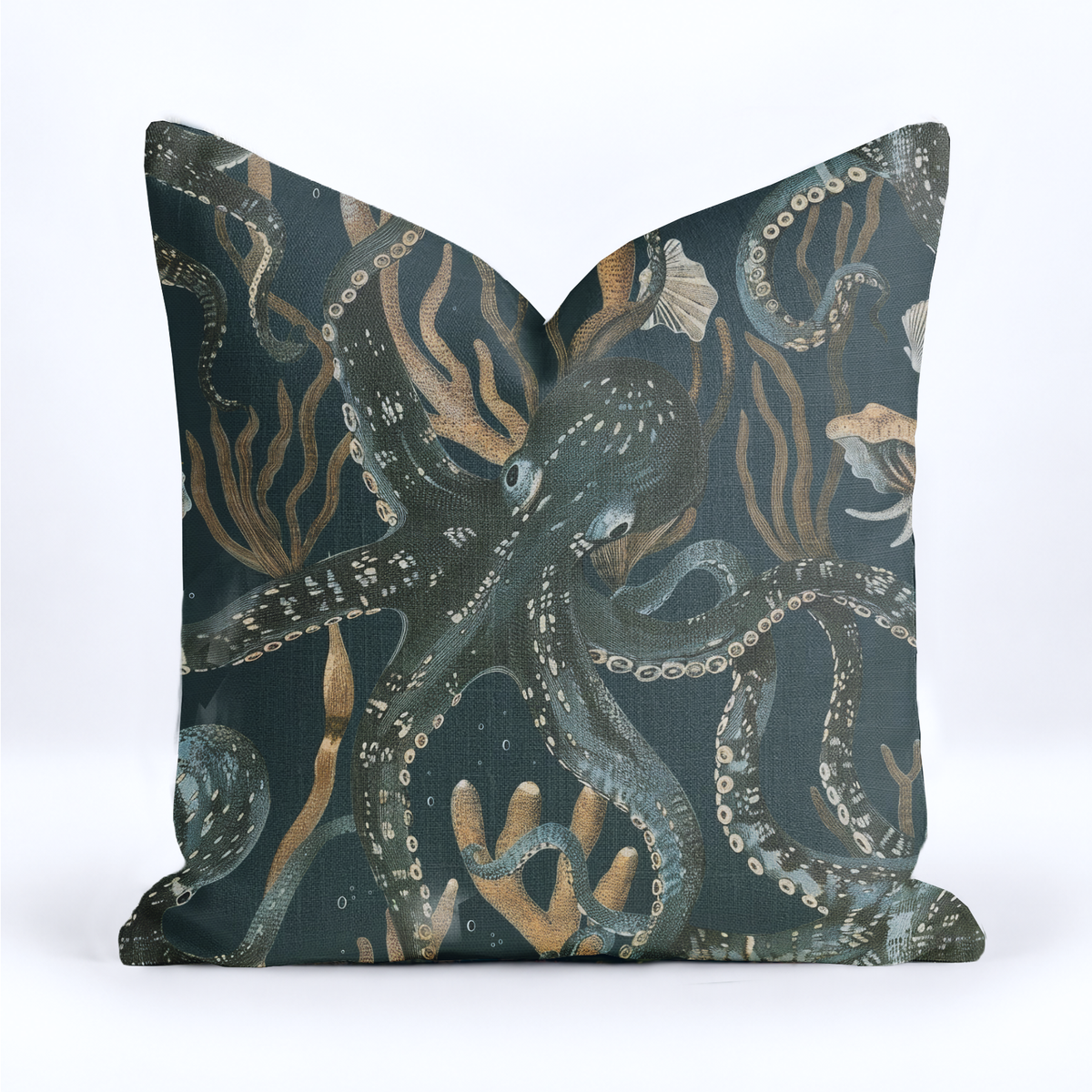 Octopus Garden Throw Pillow - Painted Paper
