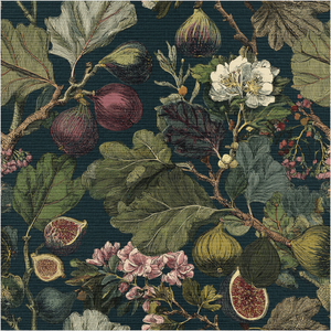 Wild Fig Grove Faux Grasscloth Wallpaper