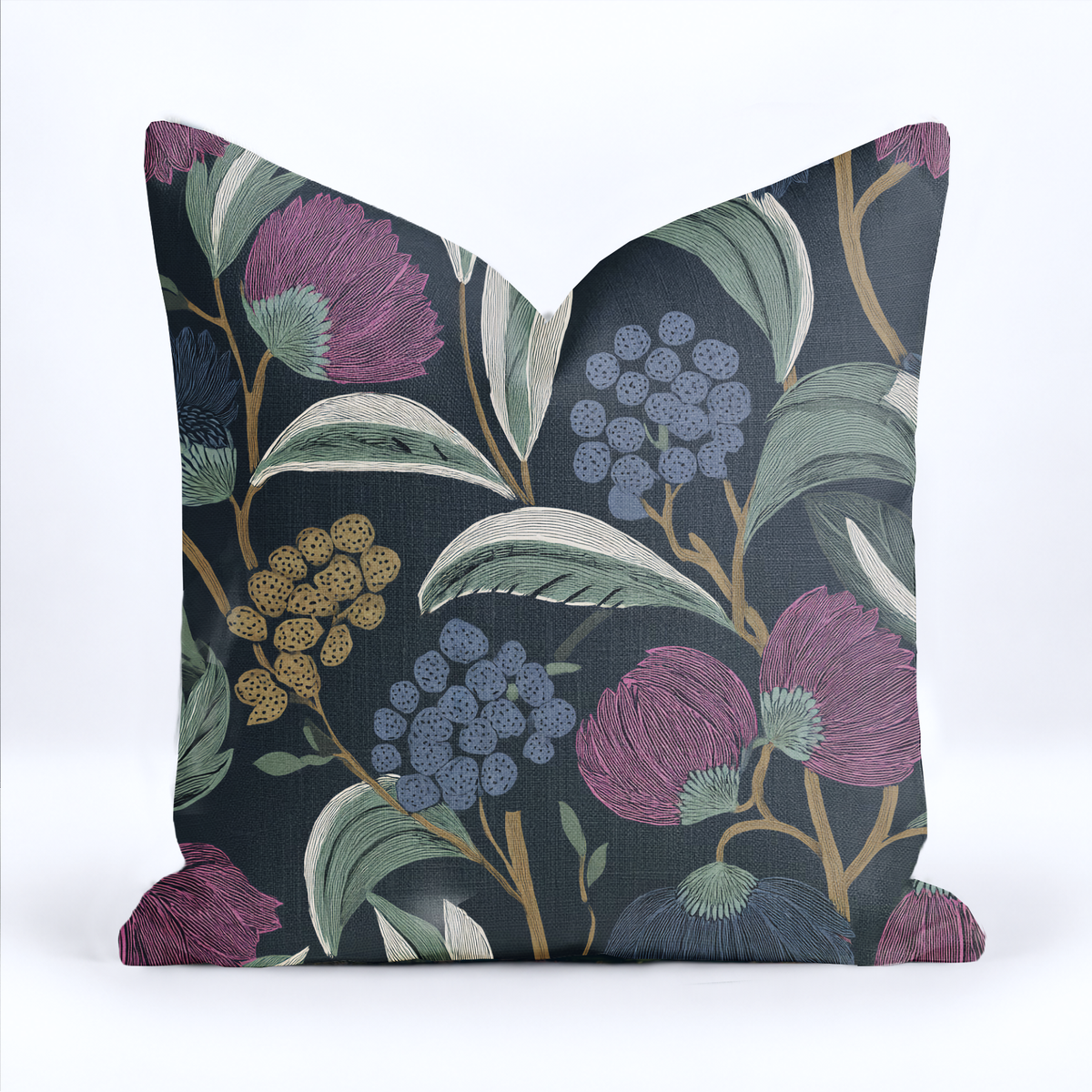 Moody Margo Throw Pillow - Painted Paper