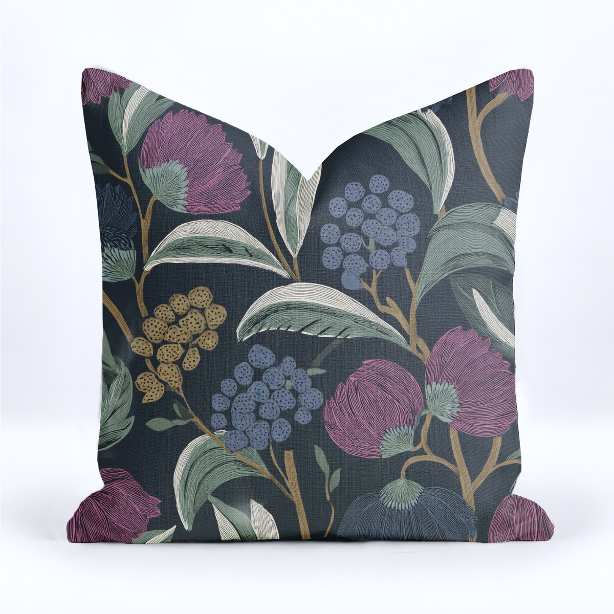 Moody Margo Throw Pillow - Painted Paper