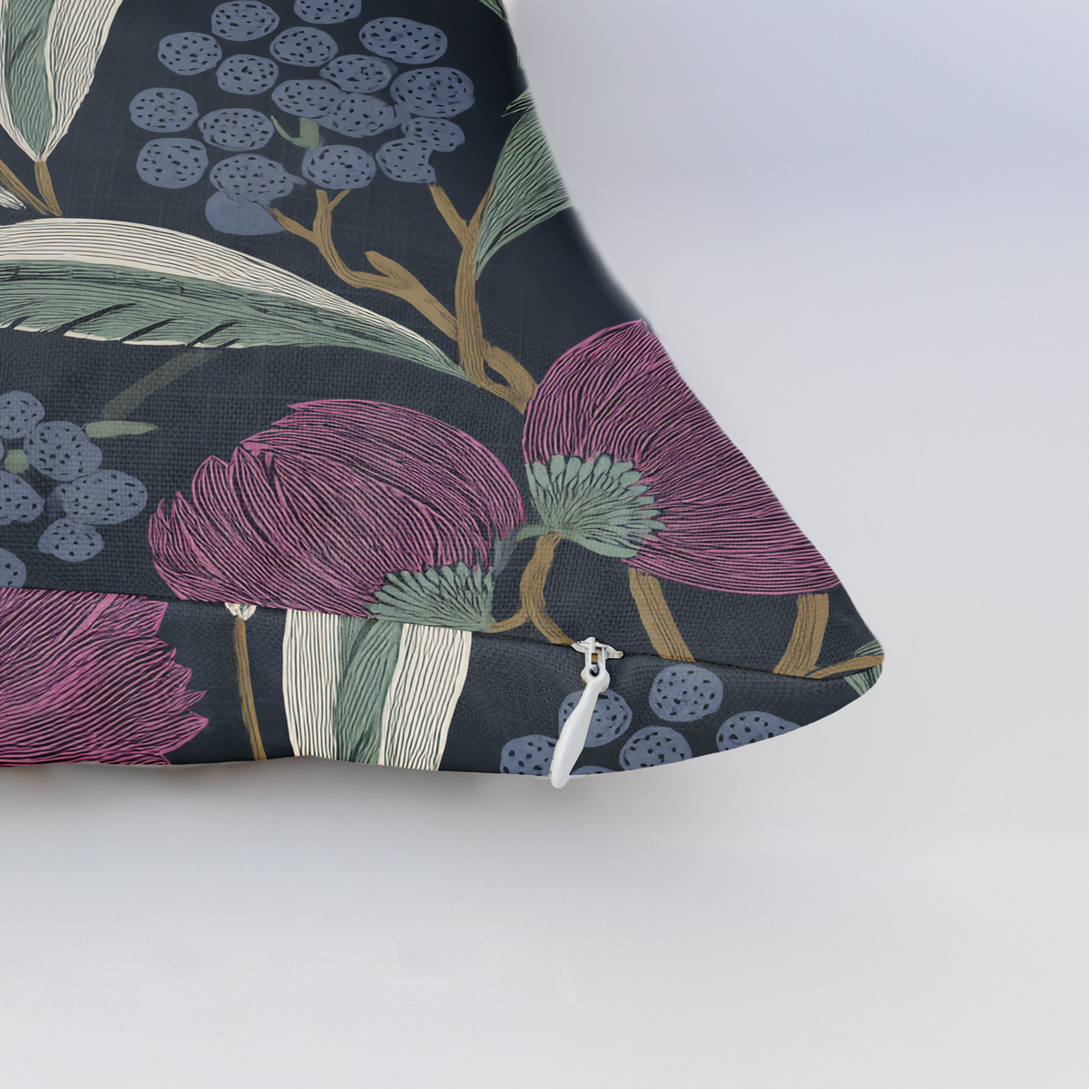 Moody Margo Throw Pillow - Painted Paper