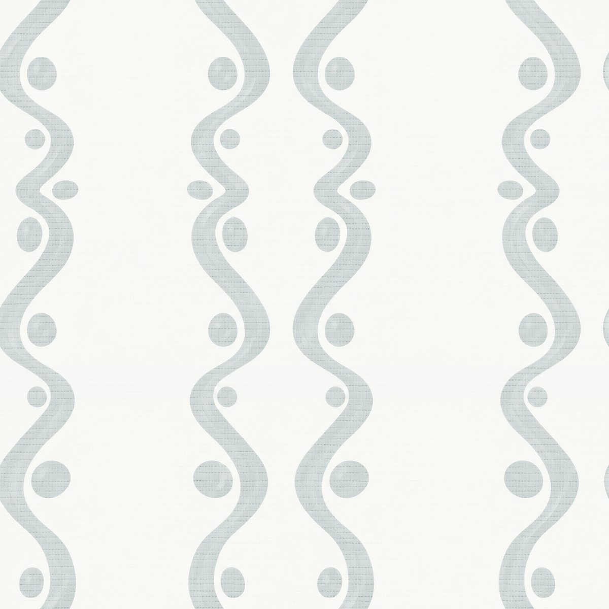 Estate Brushstroke Stripe - Dusty Blue Faux Grasscloth Wallpaper