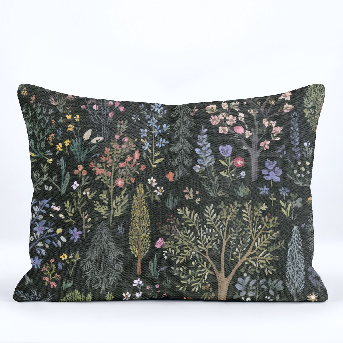 Enchanted Garden Throw Pillow - Painted Paper