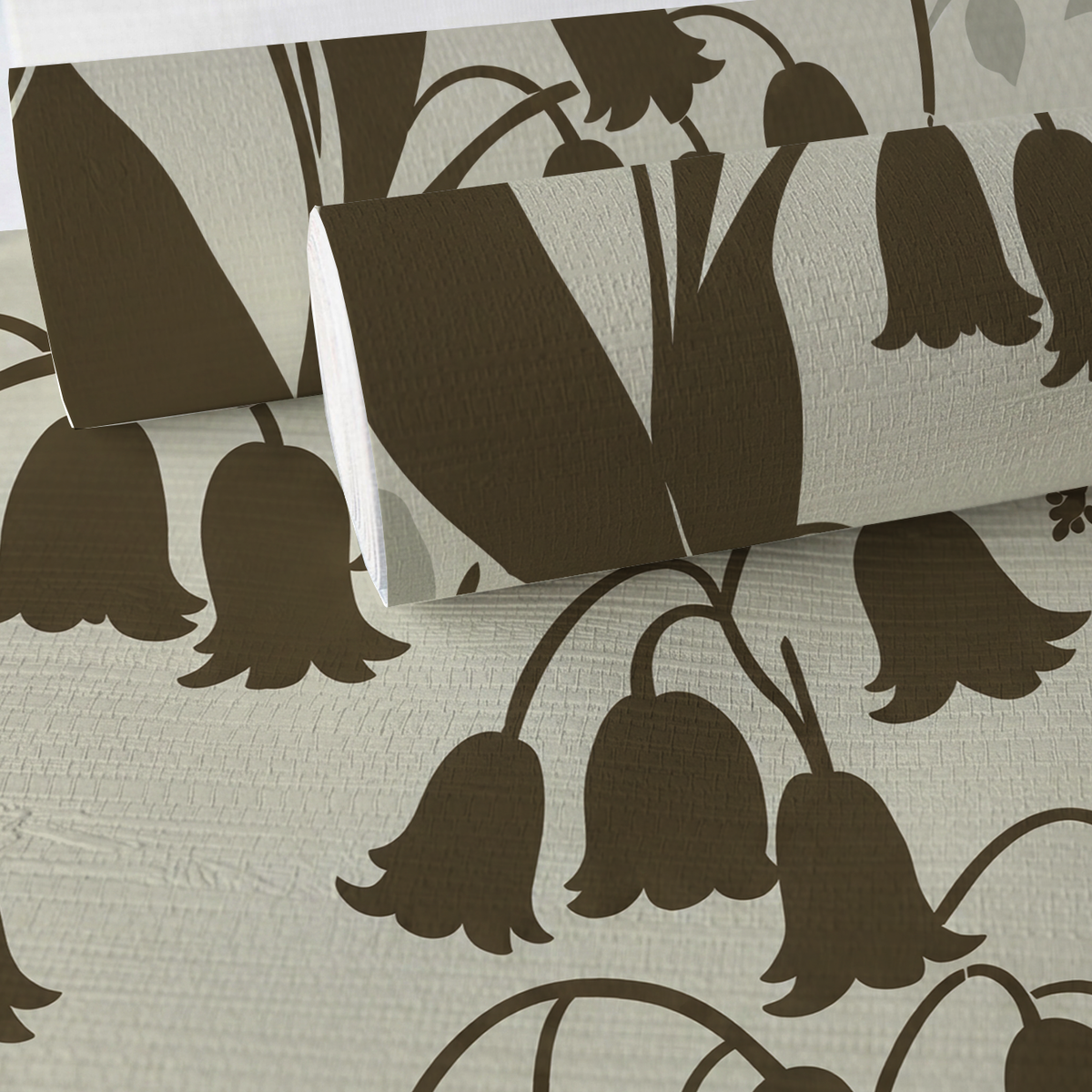 Little Luxuries - Chocolate Faux Grasscloth Wallpaper