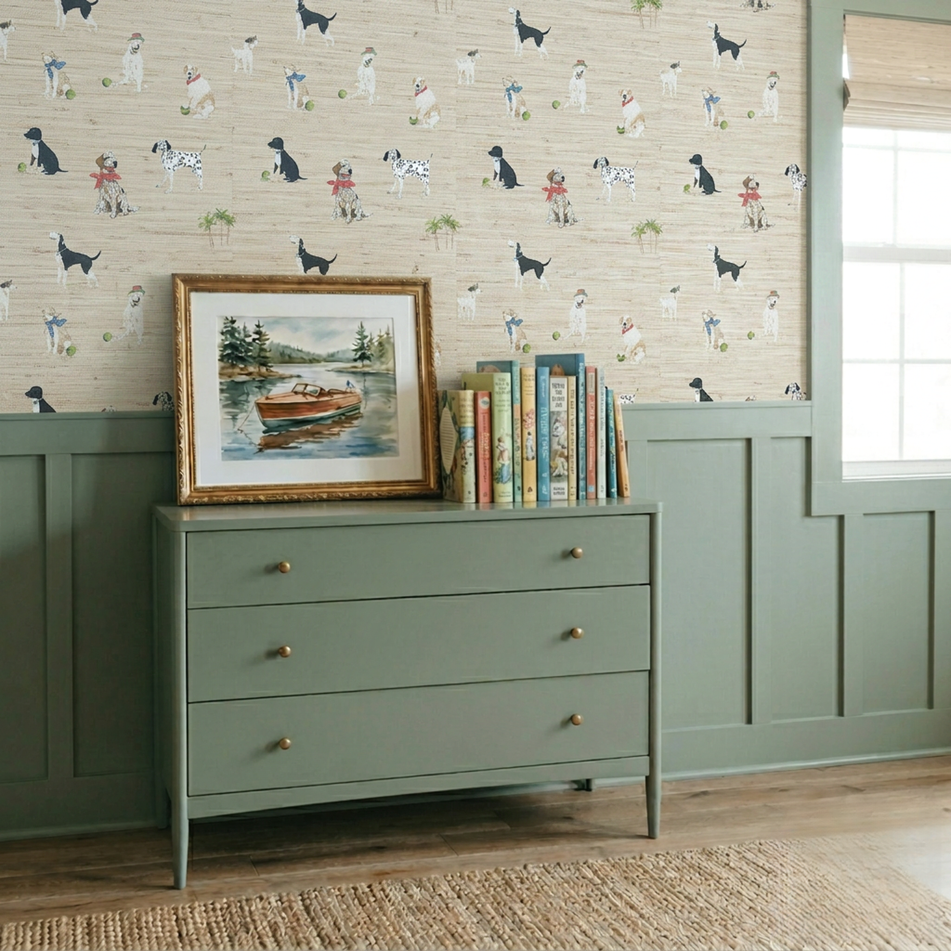 Fetch & Leisure Faux Grasscloth Wallpaper