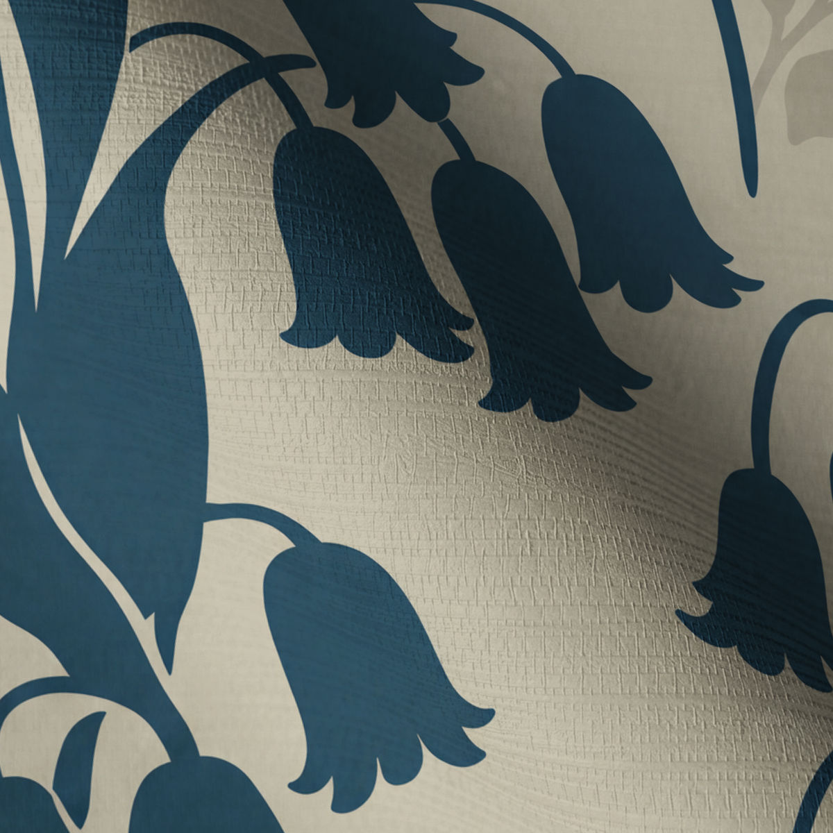 Little Luxuries - Teal Faux Grasscloth Wallpaper