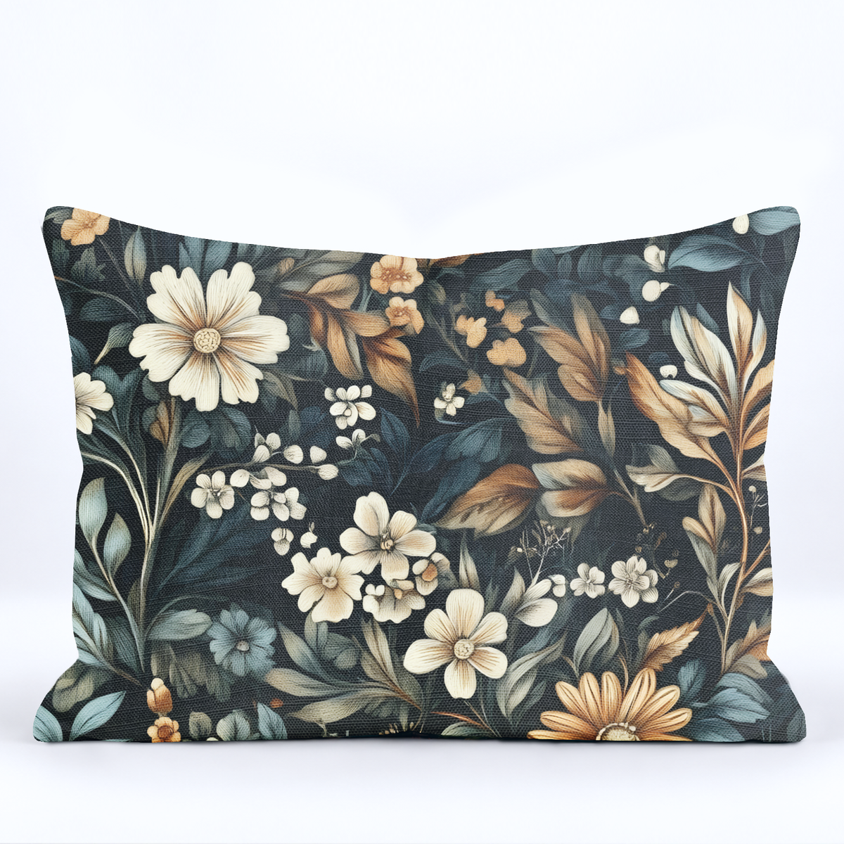 Moonlit Bontanica Throw Pillow - Painted Paper
