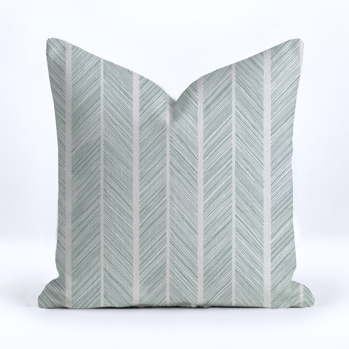 Herringbone Harbor Throw Pillow - Painted Paper