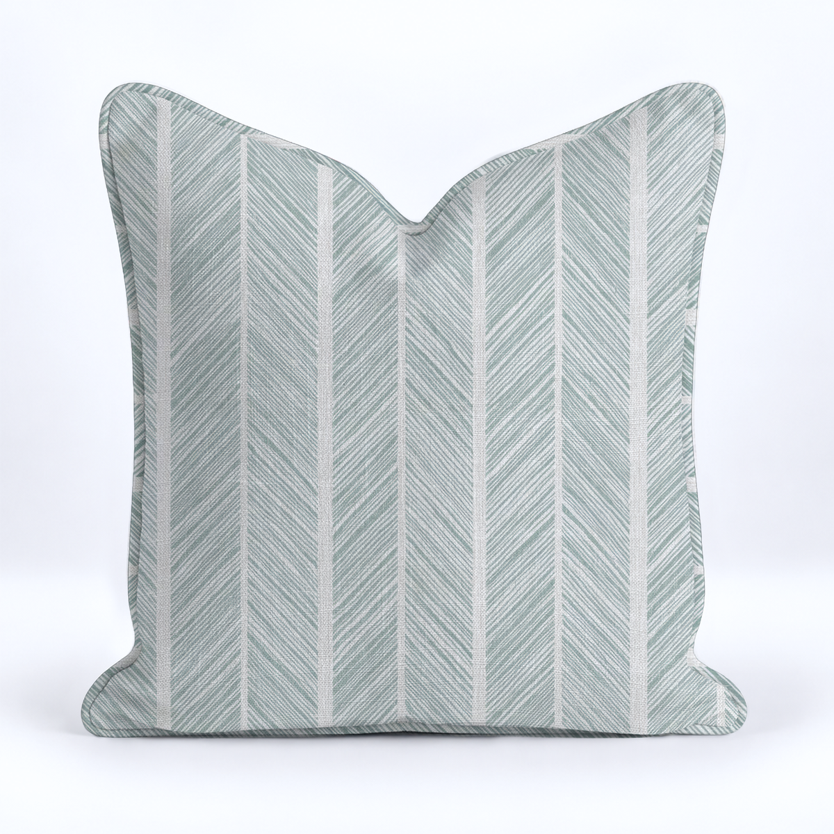 Herringbone Harbor Throw Pillow - Painted Paper