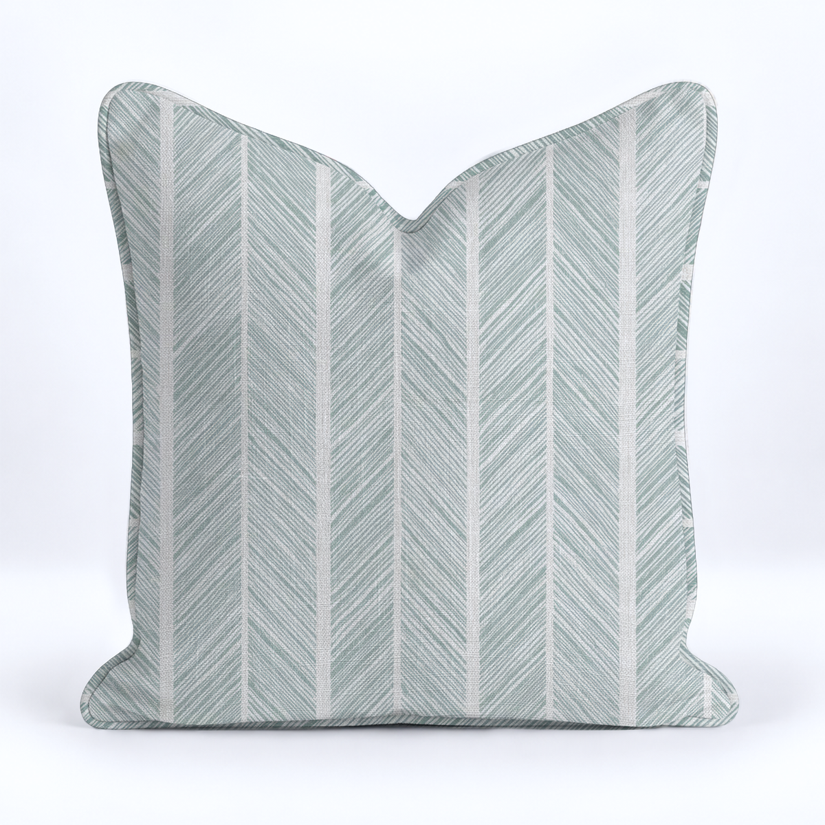 Herringbone Harbor Throw Pillow - Painted Paper
