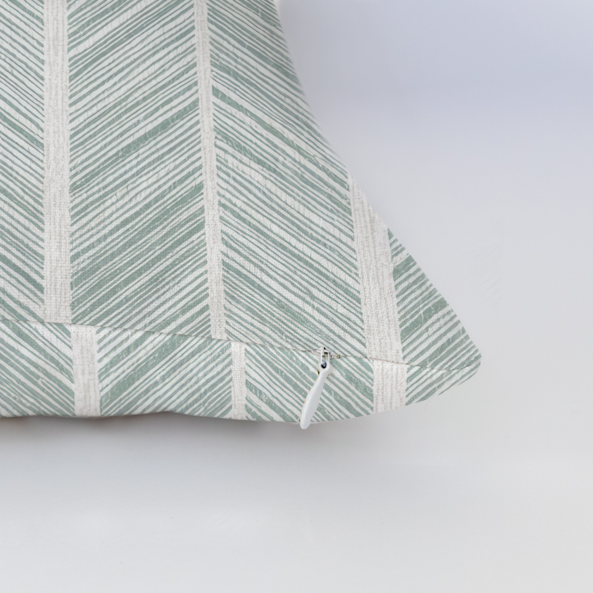 Herringbone Harbor Throw Pillow - Painted Paper