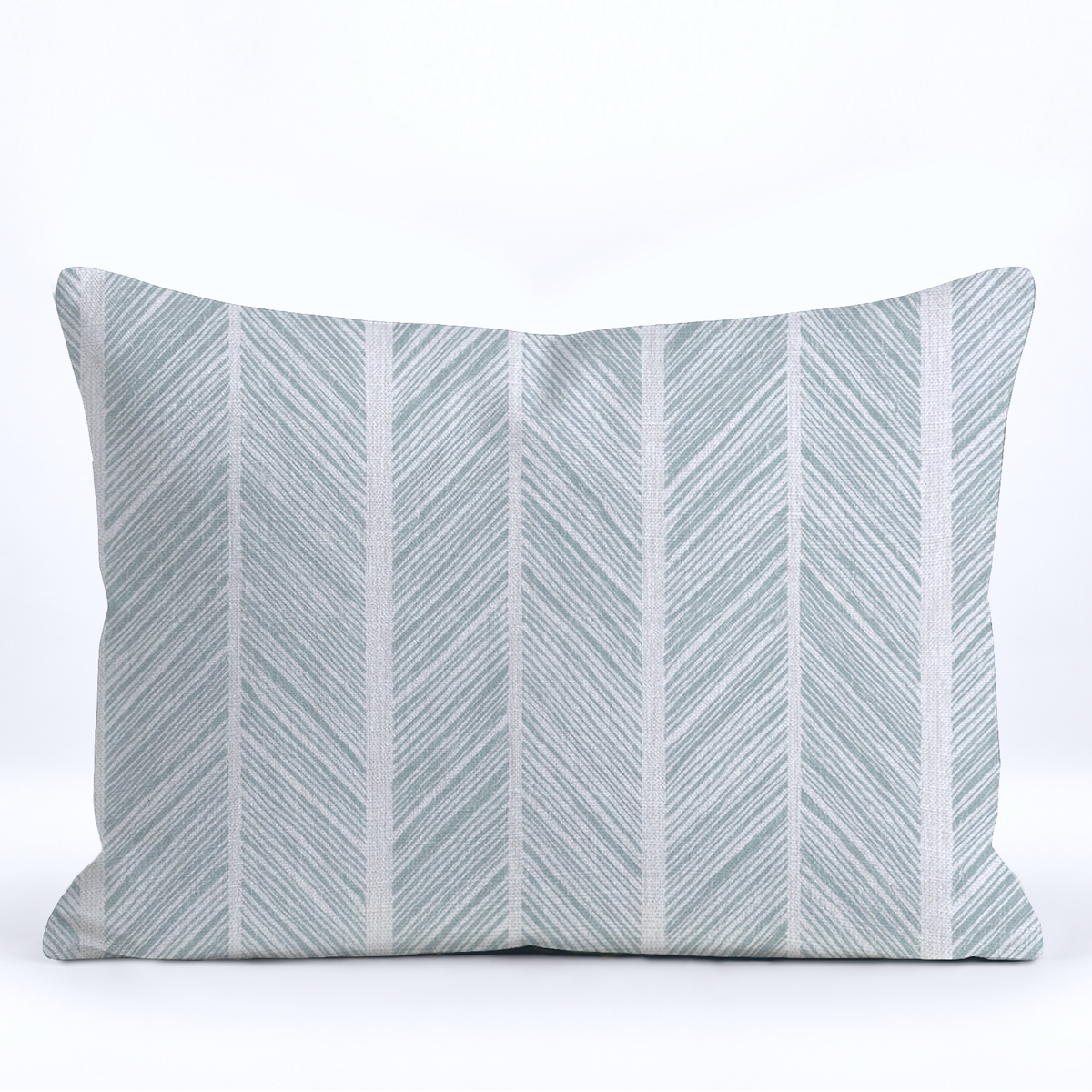 Herringbone Harbor Throw Pillow - Painted Paper