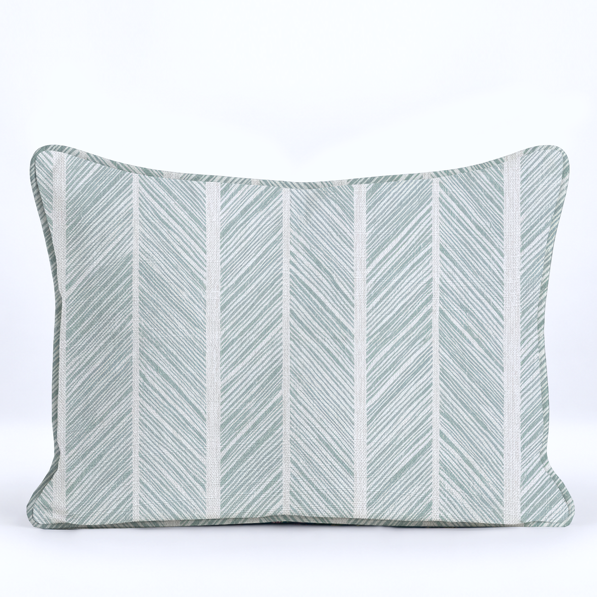 Herringbone Harbor Throw Pillow - Painted Paper