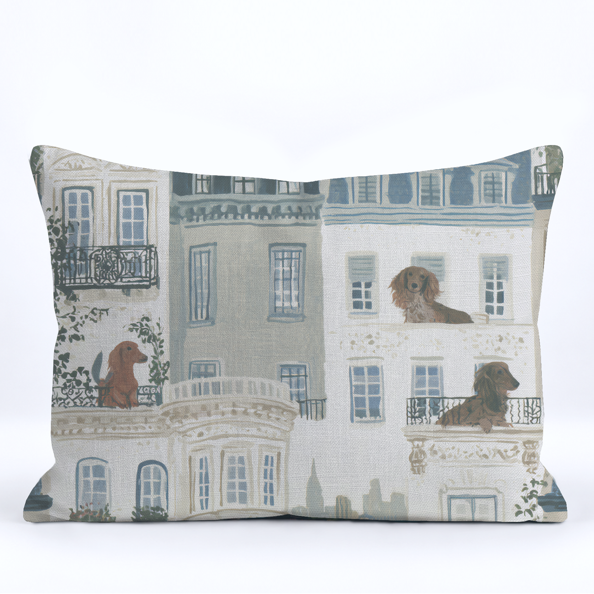 Patio Paws Throw Pillow - Painted Paper