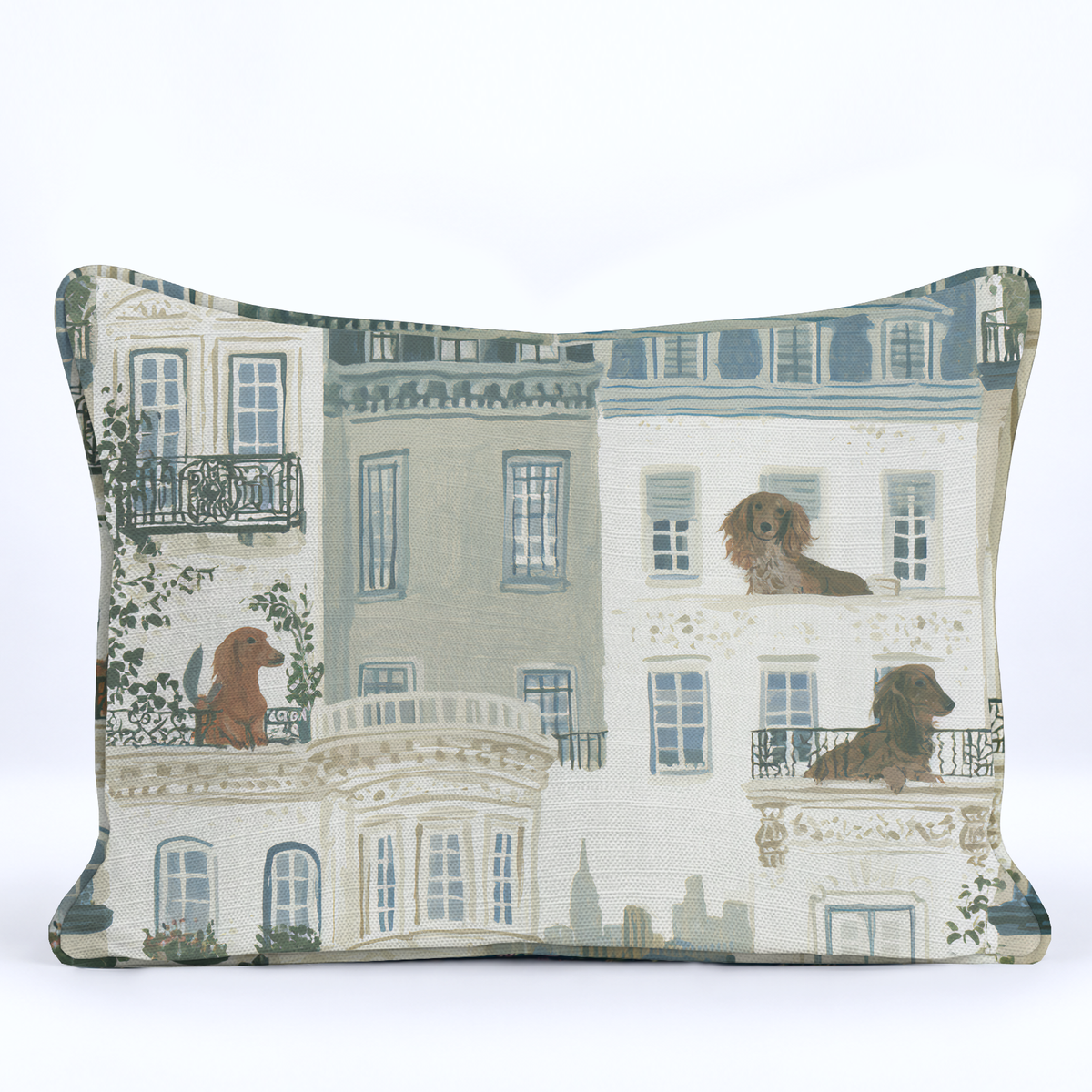 Patio Paws Throw Pillow - Painted Paper