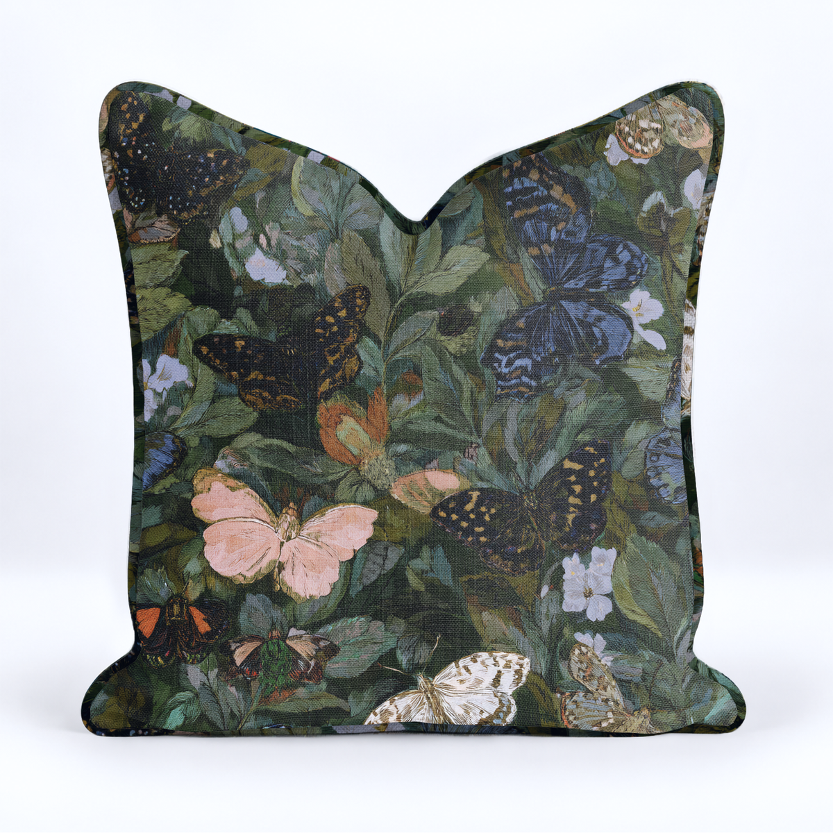 Butterfly Blooms Throw Pillow - Painted Paper