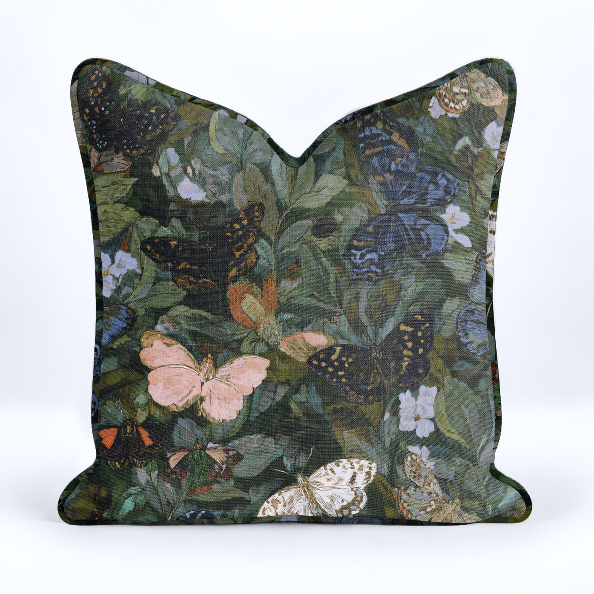 Butterfly Blooms Throw Pillow - Painted Paper