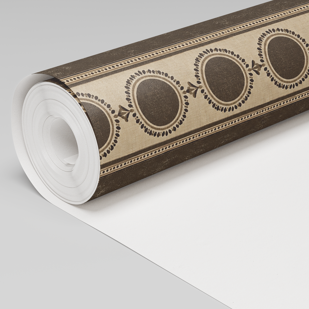 Umber Medallion Wallpaper