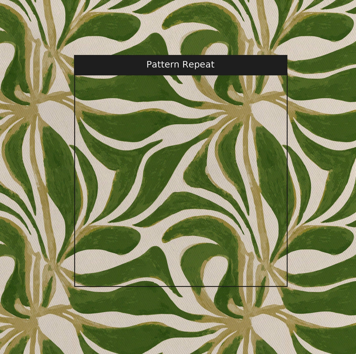 Abstract Flora - Fabric - Painted Paper