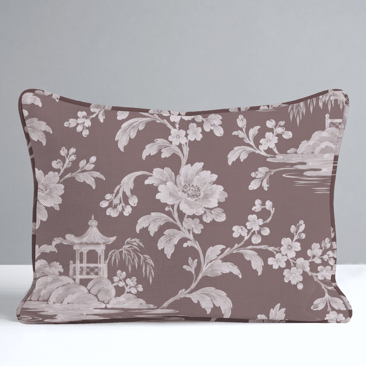 Adelaide Island Chinoiserie Throw Pillow - Painted Paper