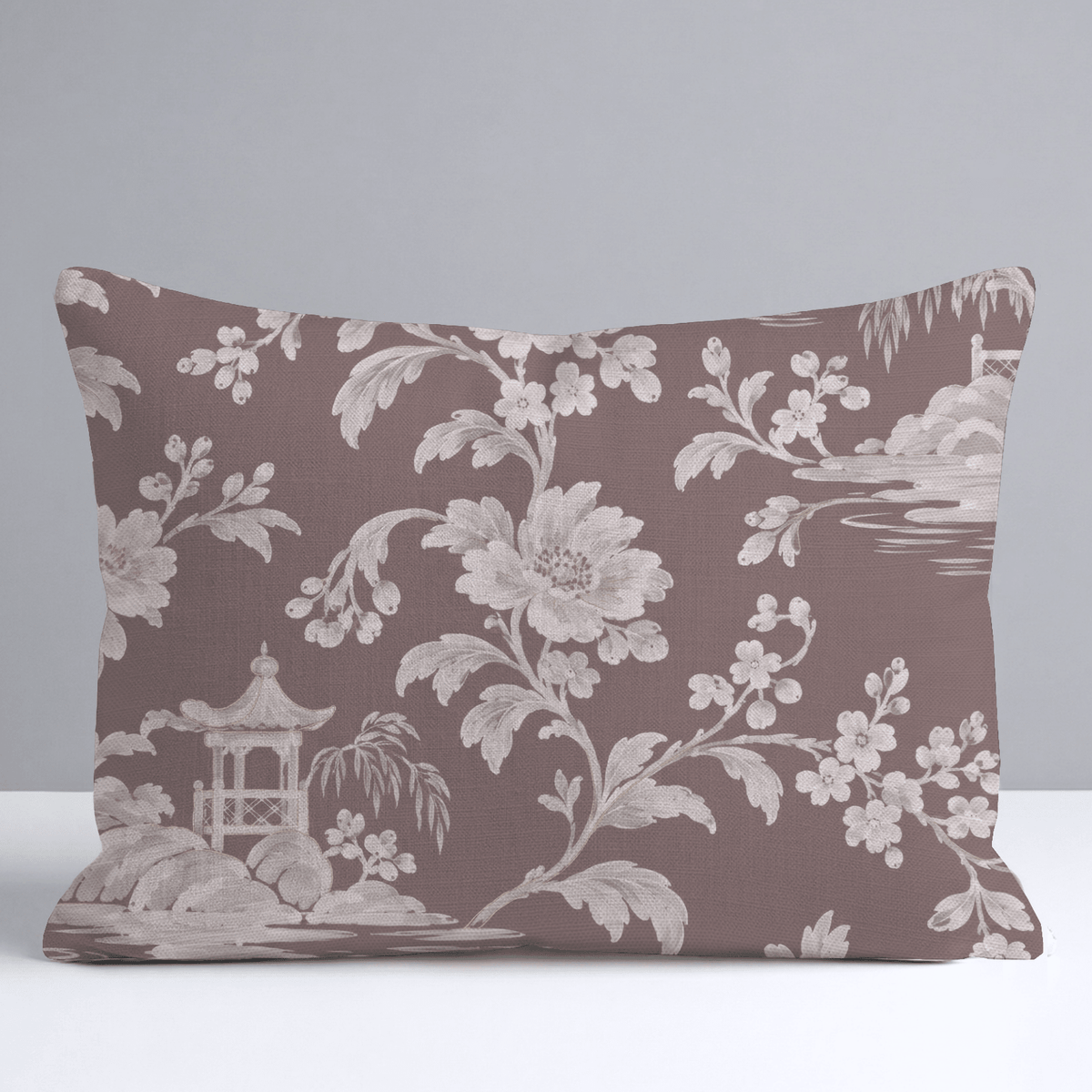 Adelaide Island Chinoiserie Throw Pillow - Painted Paper