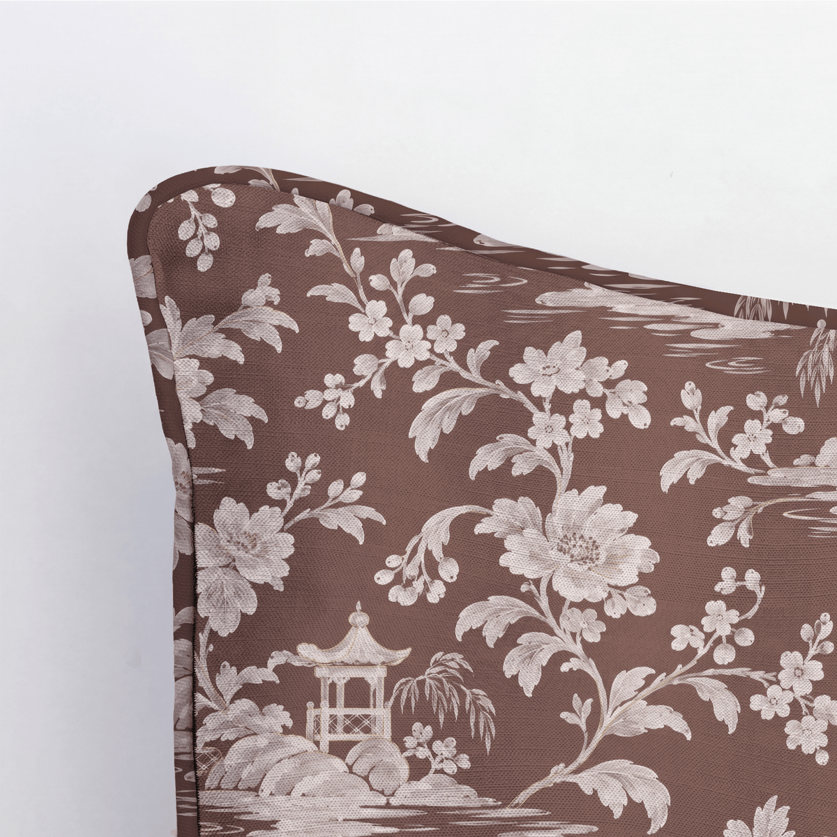 Adelaide Island Chinoiserie Throw Pillow - Painted Paper