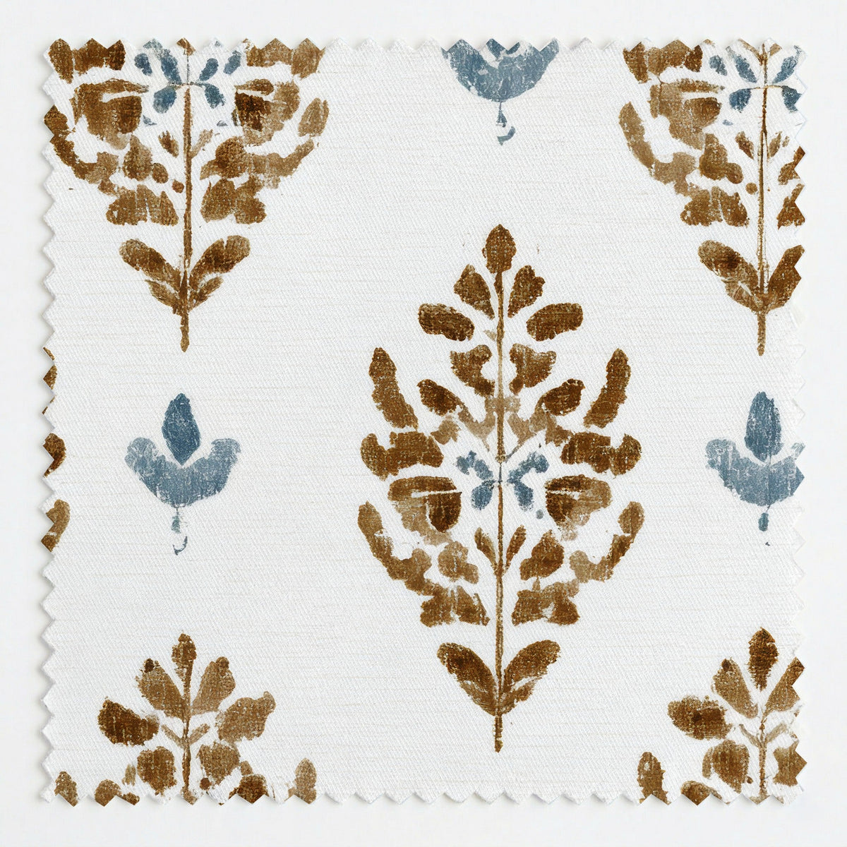 Adeline Block Print Sprig - Fabric - Painted Paper