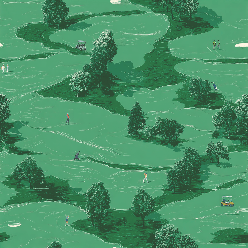 Afternoon Tee Time Wallpaper - Painted Paper