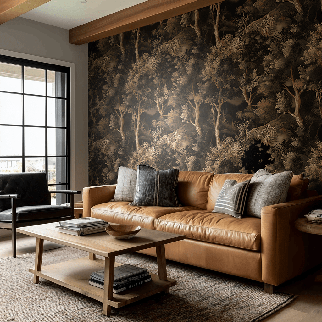 Amarante Wallpaper - Painted Paper