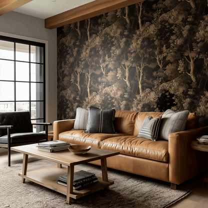 Amarante Wallpaper - Painted Paper