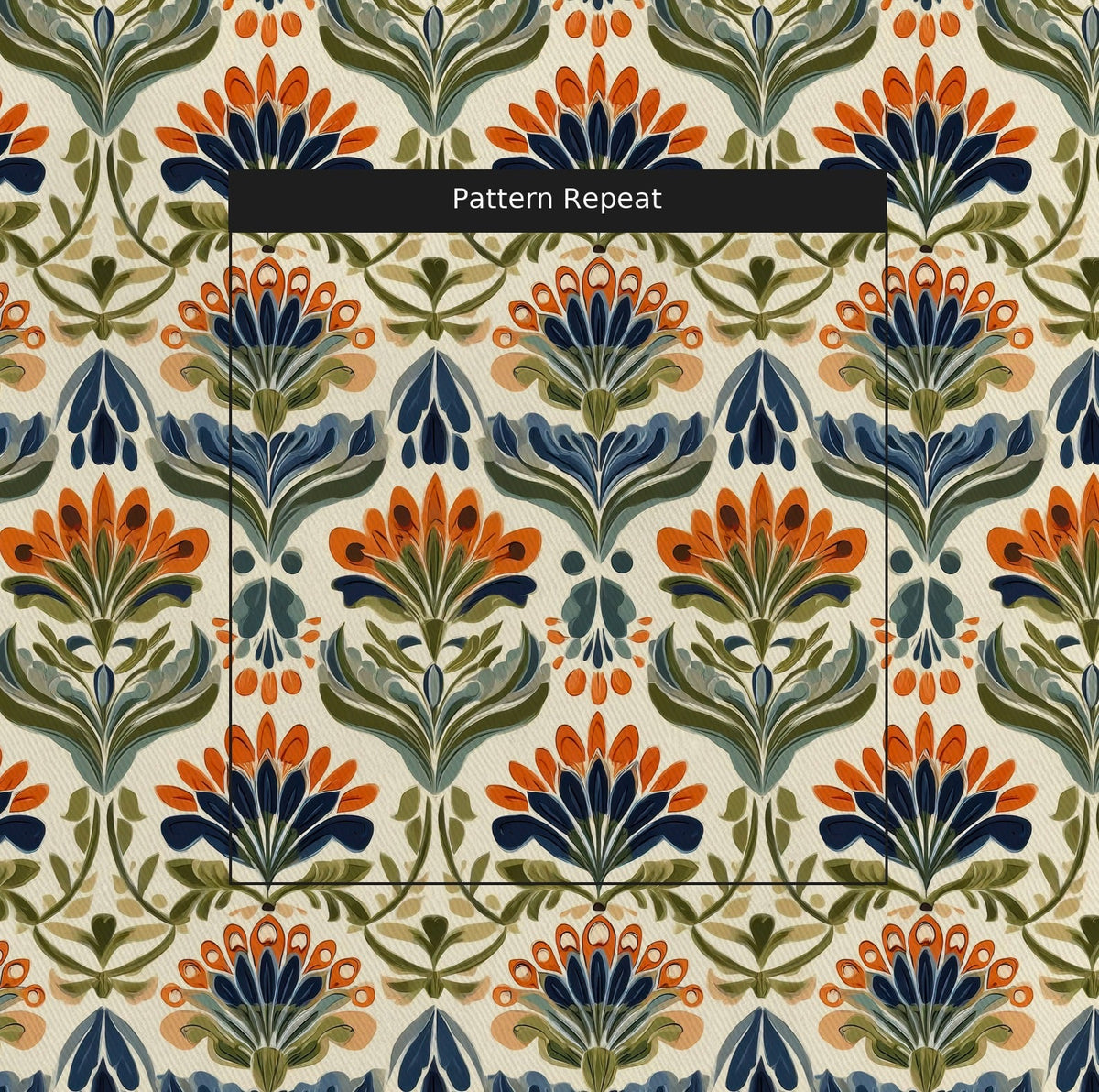 Amber Garden - Fabric - Painted Paper