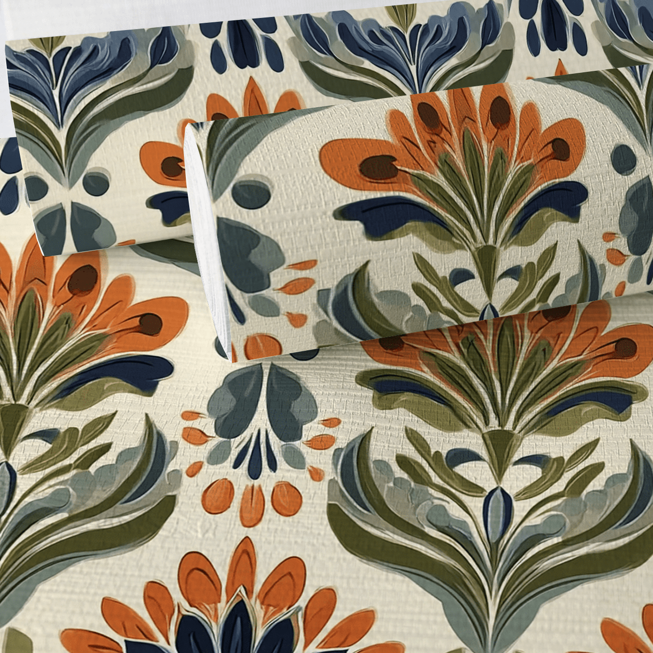Amber Garden Faux Grasscloth Wallpaper - Painted Paper