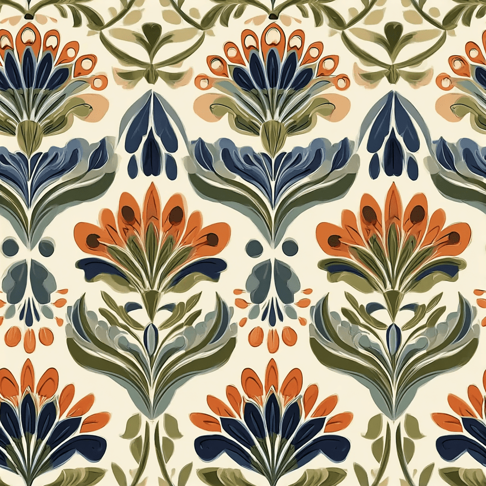 Amber Garden Wallpaper - Painted Paper