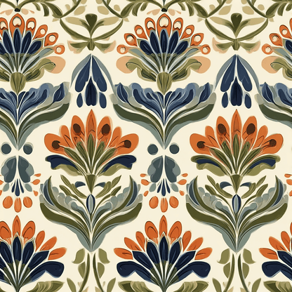 Amber Garden Wallpaper - Painted Paper