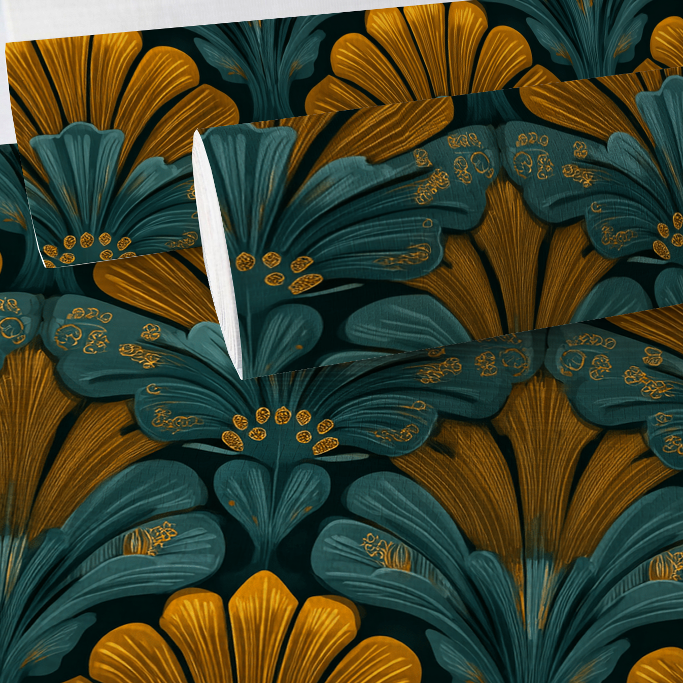 Amberhall Bloom Faux Grasscloth Wallpaper