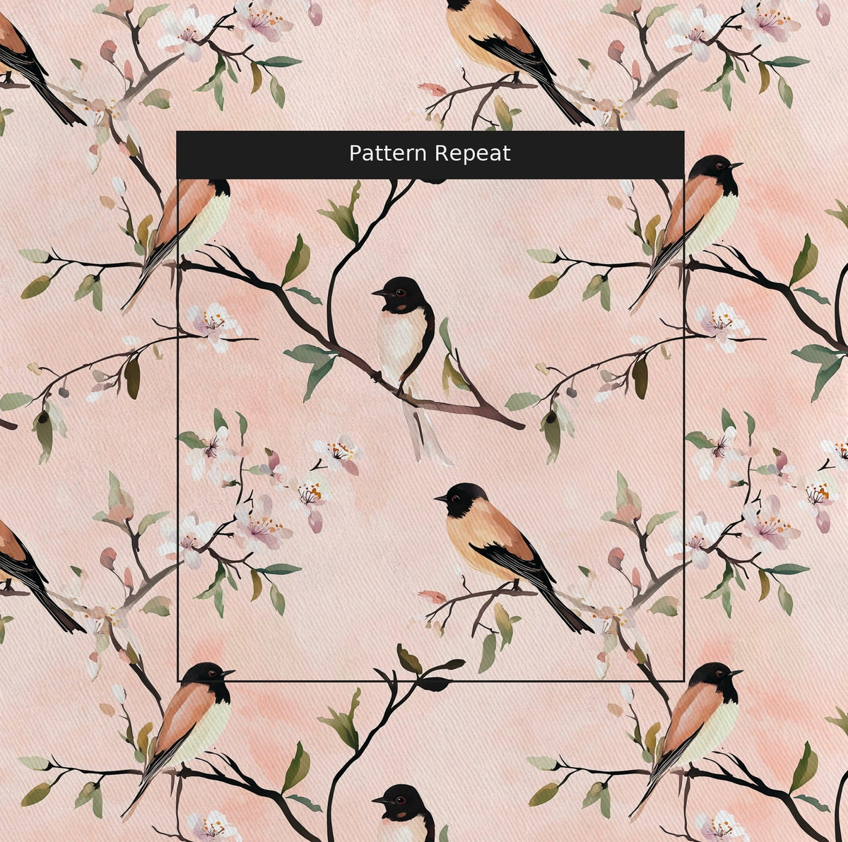 Amorette - Fabric - Painted Paper