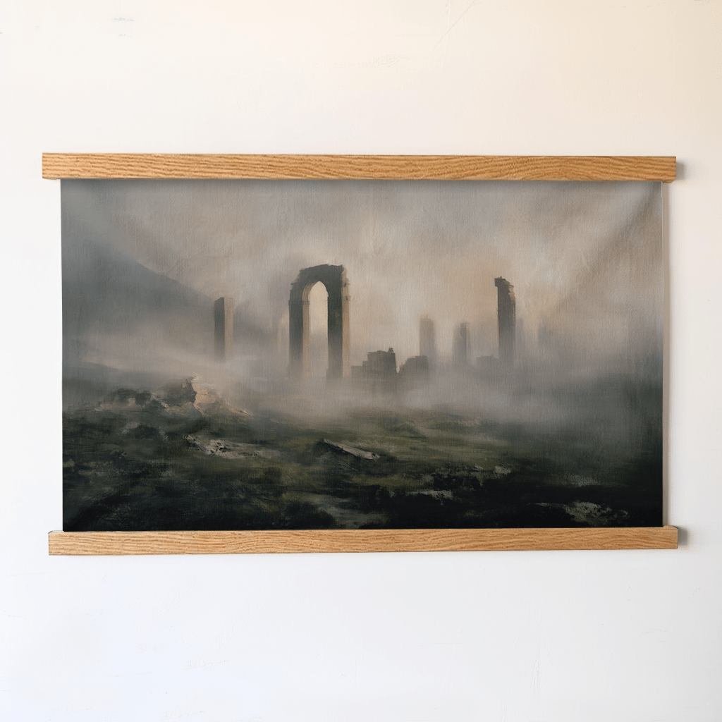 Ancient Ruins - Tapestry - Painted Paper