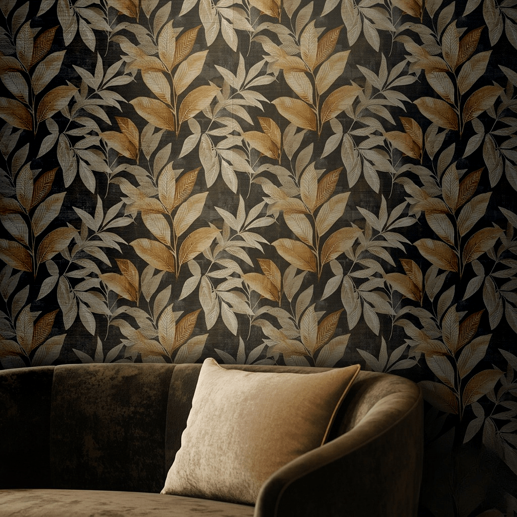 Angie Floral Faux Grasscloth Wallpaper - Painted Paper