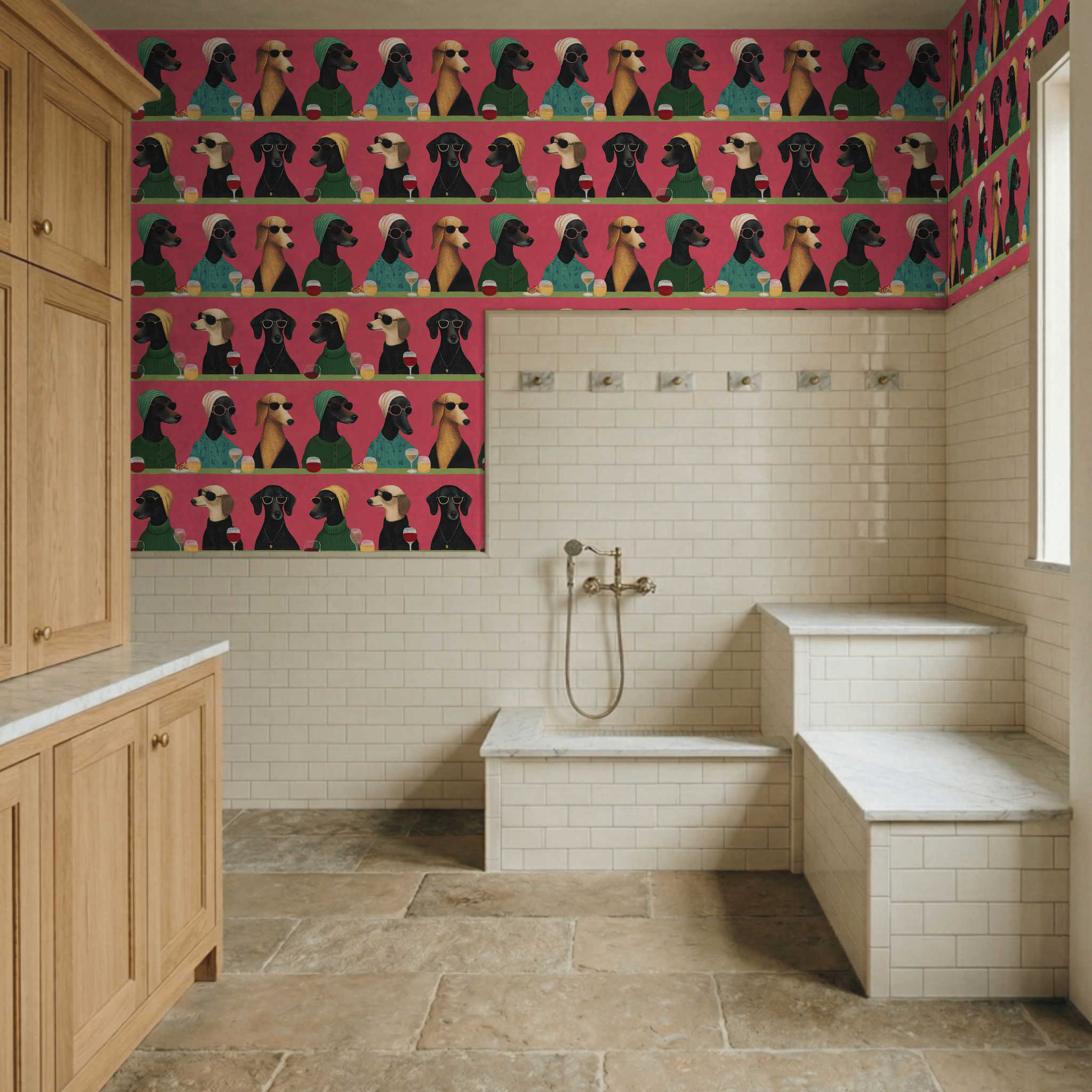 Aperitivo Club Wallpaper - Painted Paper