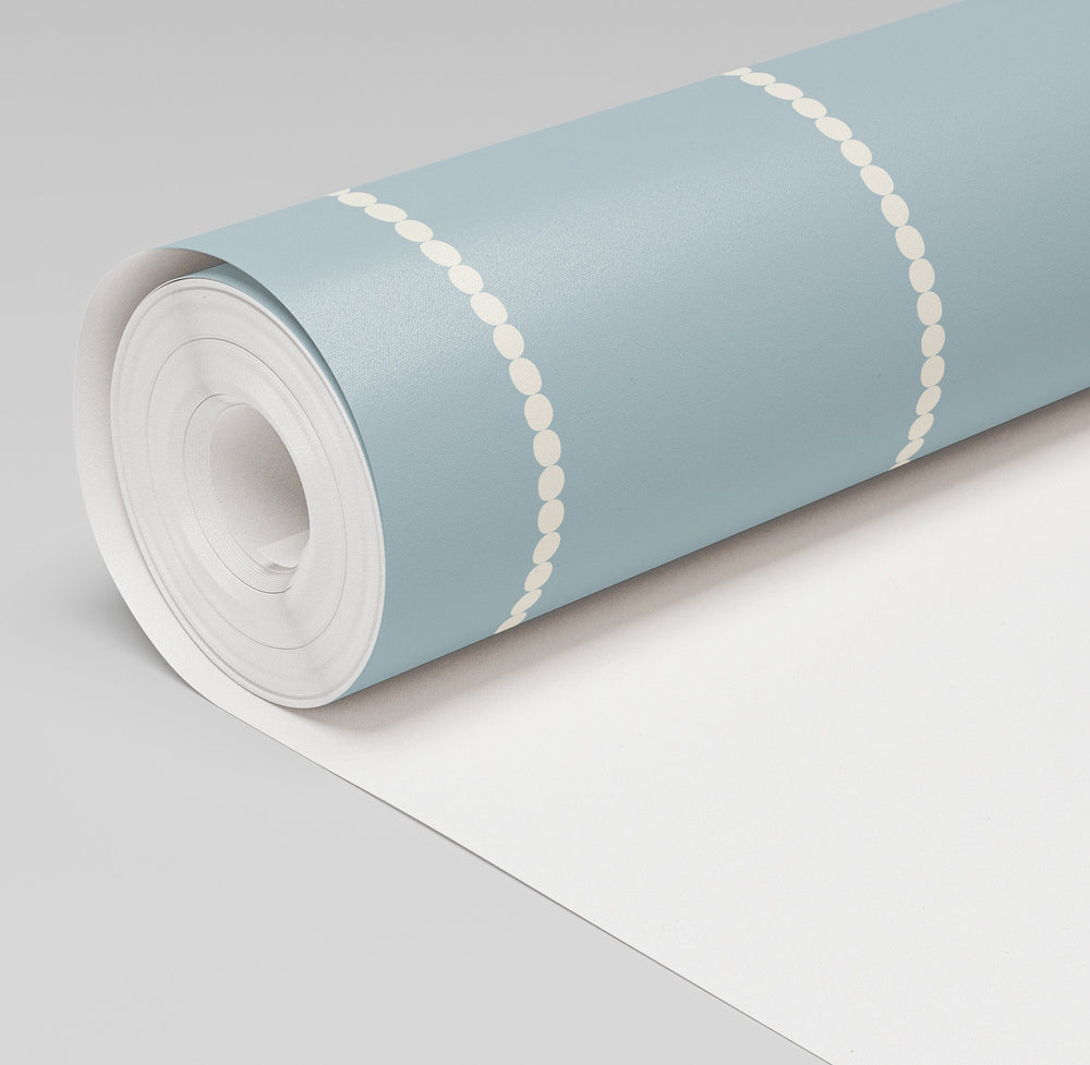 Araminta Blue Wallpaper - Painted Paper