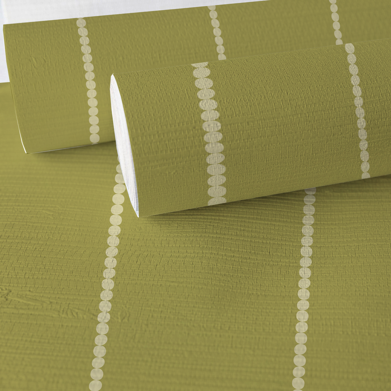 Araminta Green Faux Grasscloth Wallpaper