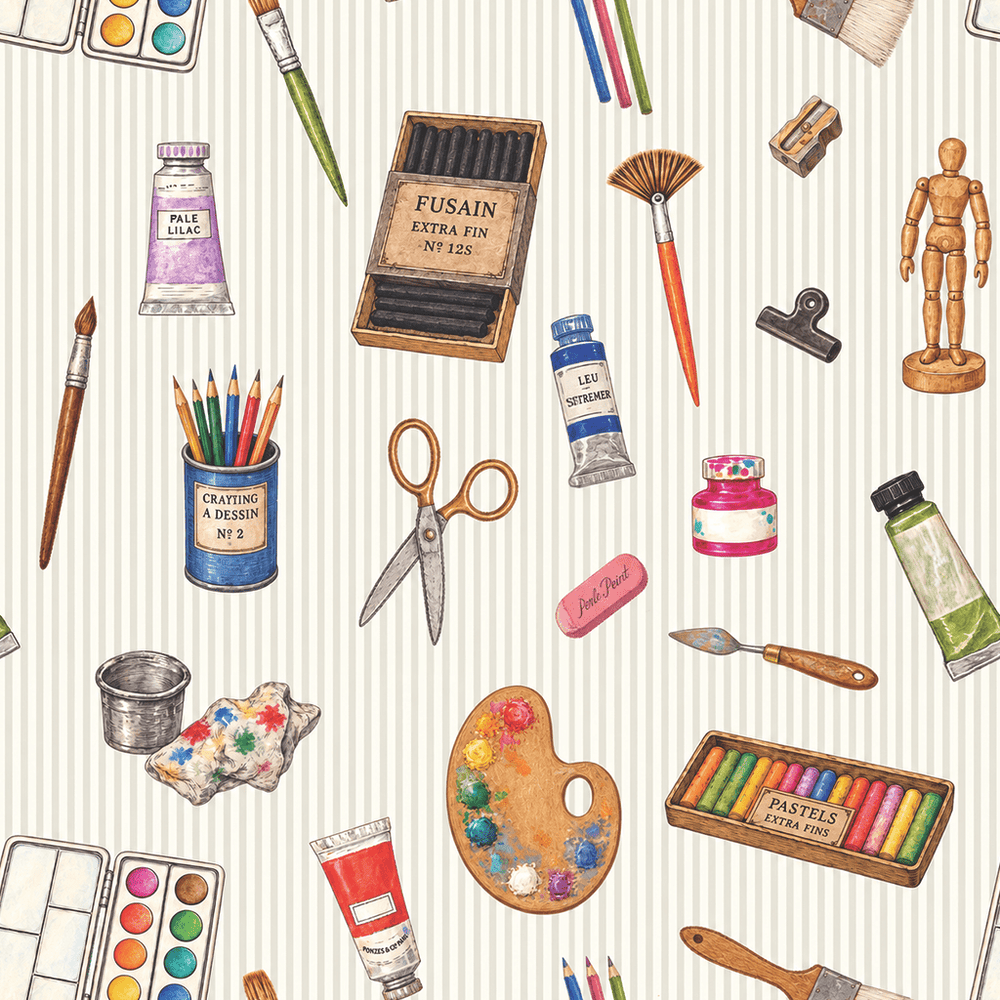 Artist's Corner Wallpaper - Painted Paper