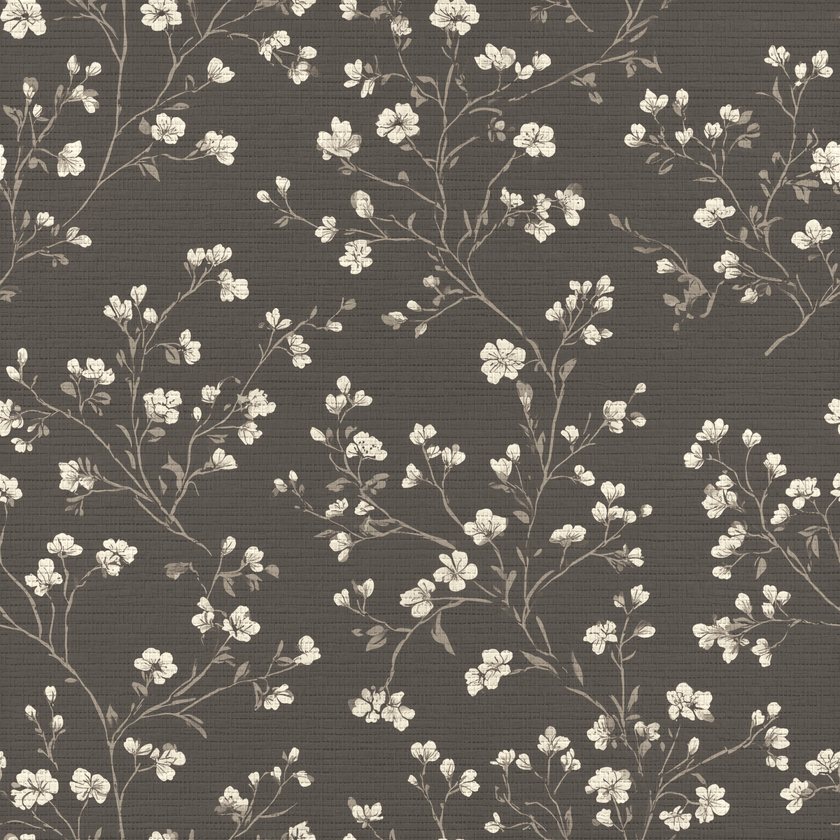 Ashford Floral Faux Grasscloth Wallpaper - Painted Paper