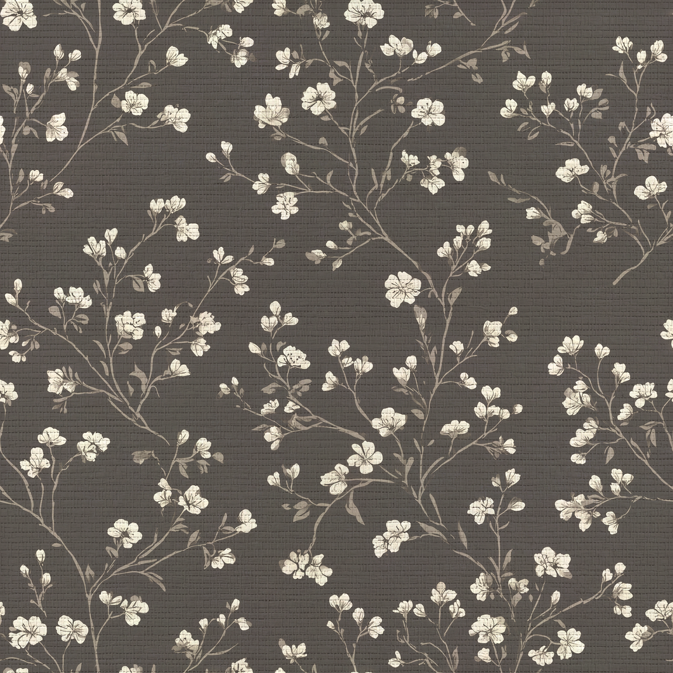 Ashford Floral Faux Grasscloth Wallpaper