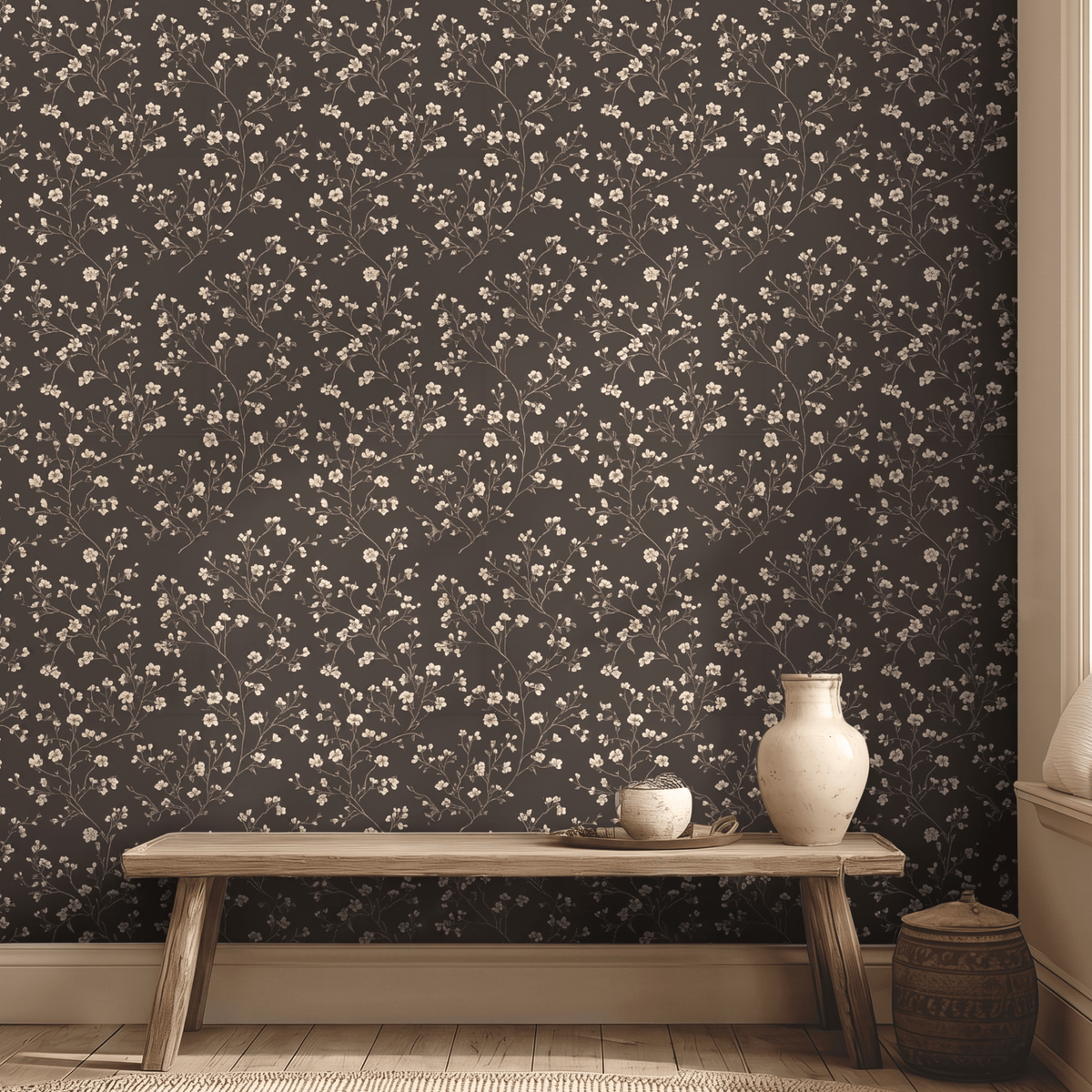 Ashford Floral Wallpaper - Painted Paper